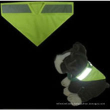 yellow Pet's reflective Safety Vest with cartoon logo